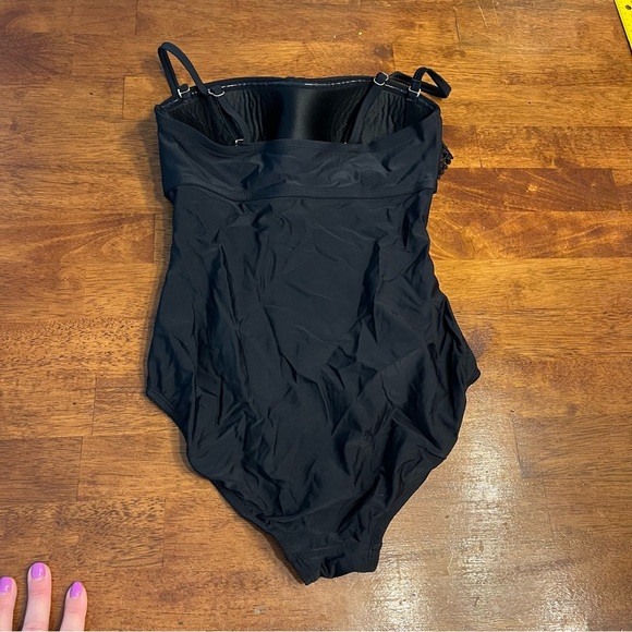 Kona Sol Elegant Black Swimsuit size small - Picture 3 of 5